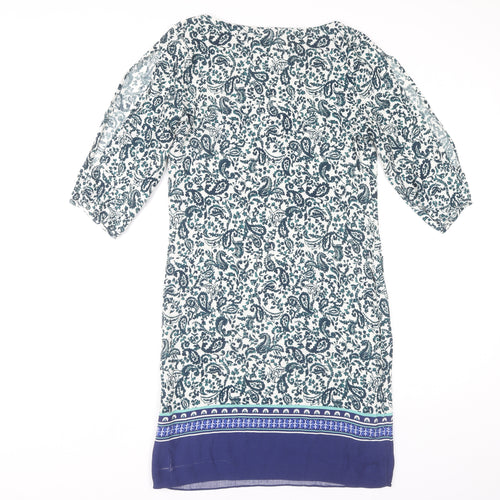 Marks and Spencer Women Multicoloured Paisley Dress, Size 8
