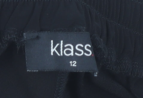 Klass Women's Black Trousers with Studded Accents