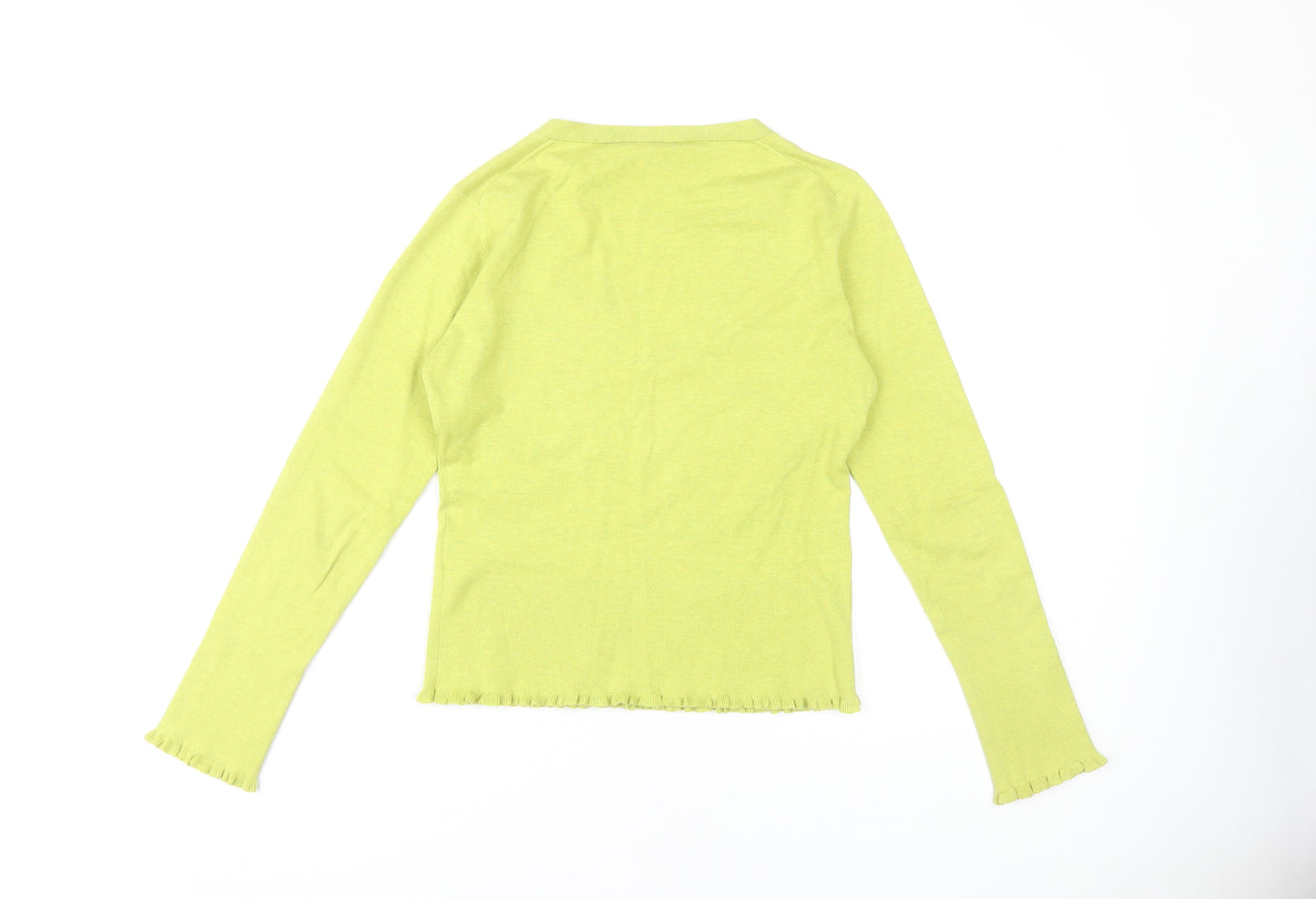 Whistles Women's Green V-Neck Jumper Size M