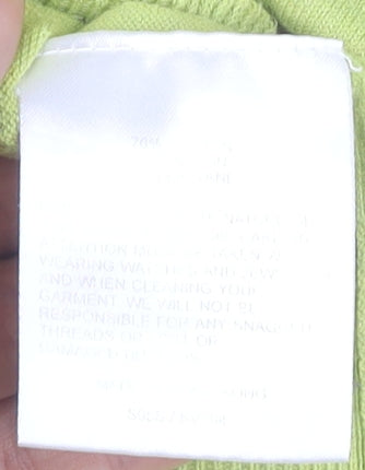 Whistles Women's Green V-Neck Jumper Size M