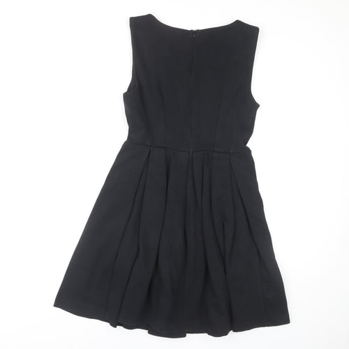 Zara Woman Black Sleeveless Dress UK Size 12