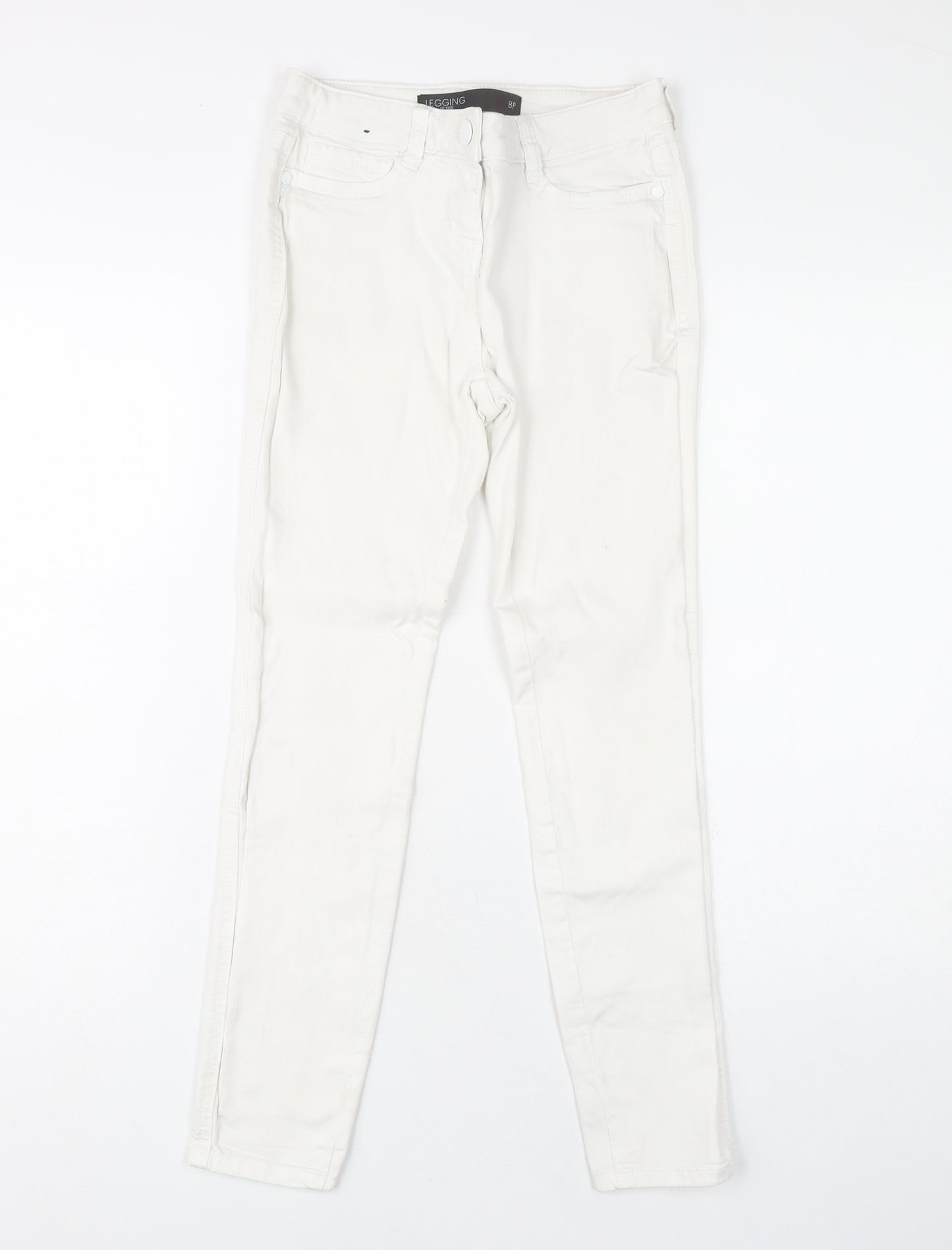 Next Women’s White Jegging Size 8 Slim Fit