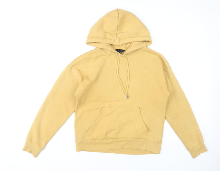 New Look Women's Yellow Pullover Hoodie, Size 8, Casual