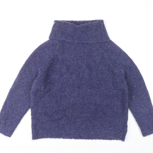 Roman Women's Blue High Neck Jumper Size 14
