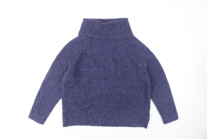 Roman Women's Blue High Neck Jumper Size 14