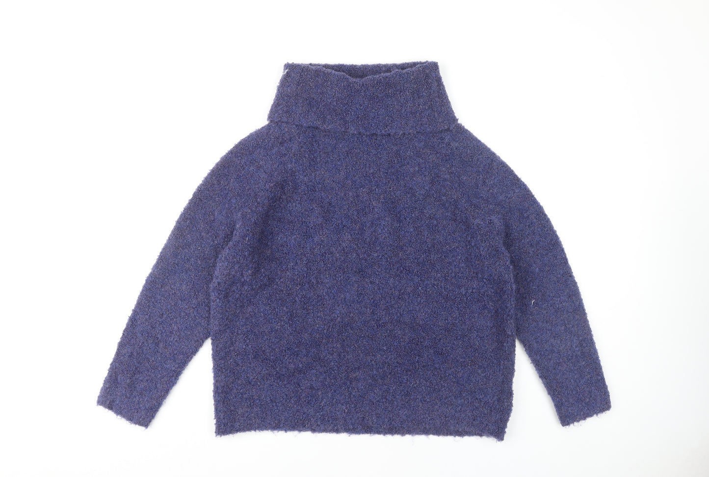Roman Women's Blue High Neck Jumper Size 14