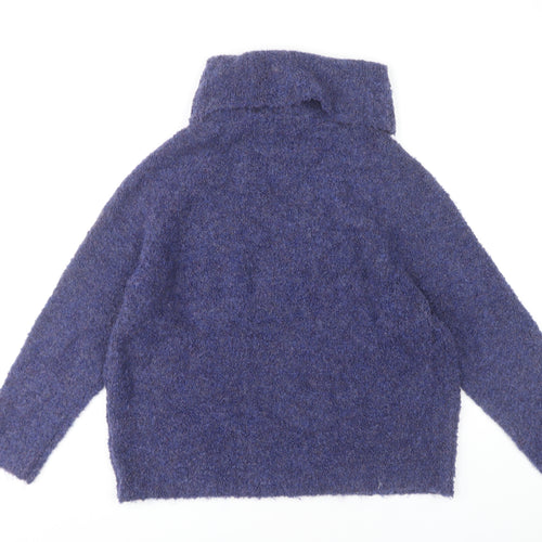 Roman Women's Blue High Neck Jumper Size 14