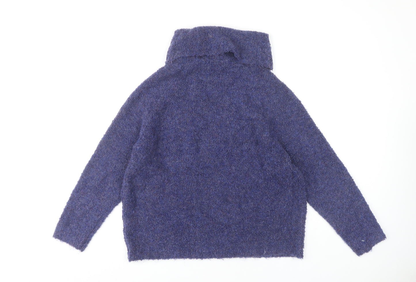 Roman Women's Blue High Neck Jumper Size 14