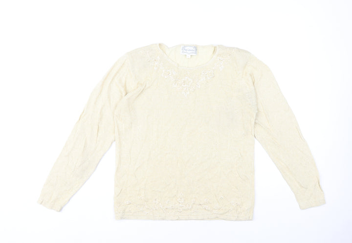 Fay Louise Women's Beige Pullover Jumper L