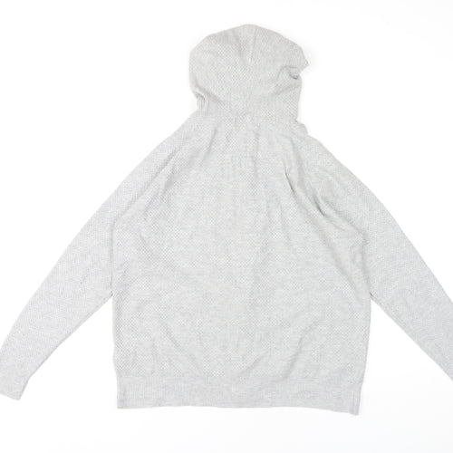 Marks and Spencer Women's Grey Full Zip Hoodie - S