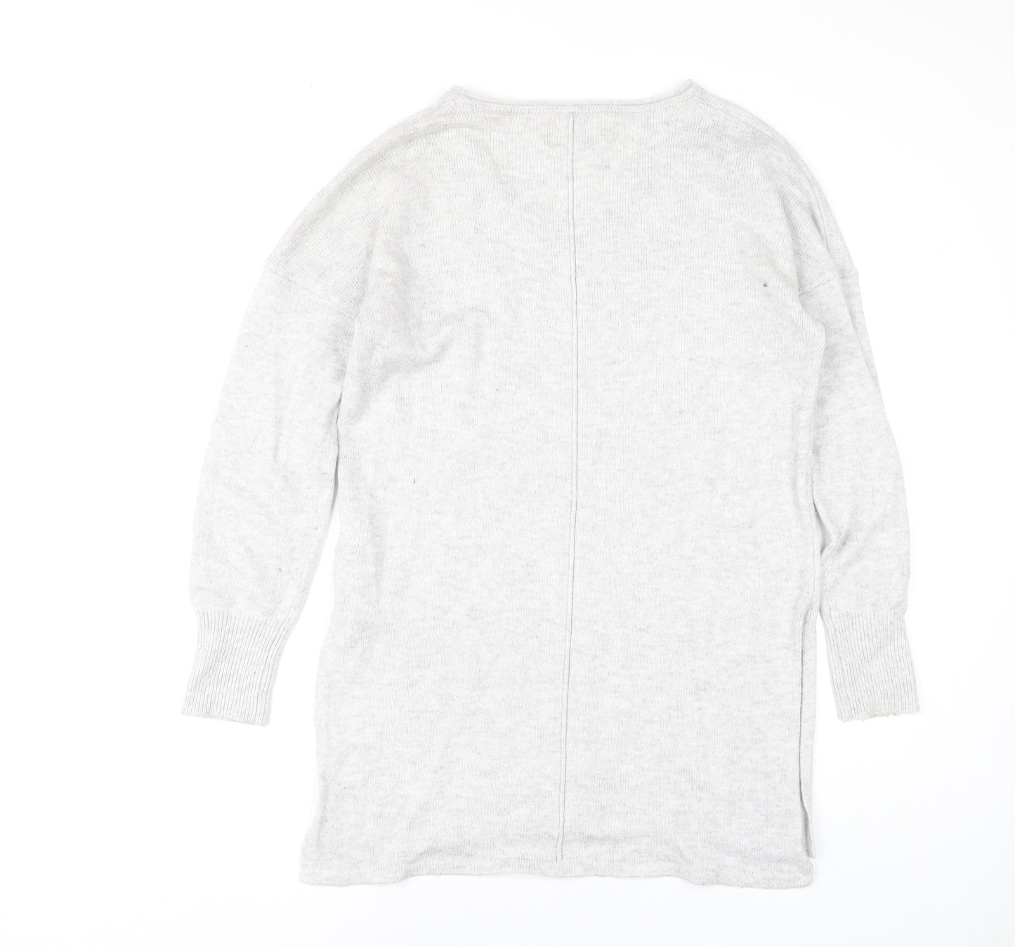 Next Women's Grey V-Neck Long Sleeve Jumper 12