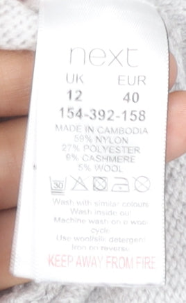 Next Women's Grey V-Neck Long Sleeve Jumper 12