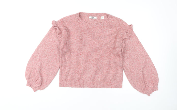 JDY Women Pink Crew Neck Jumper XS