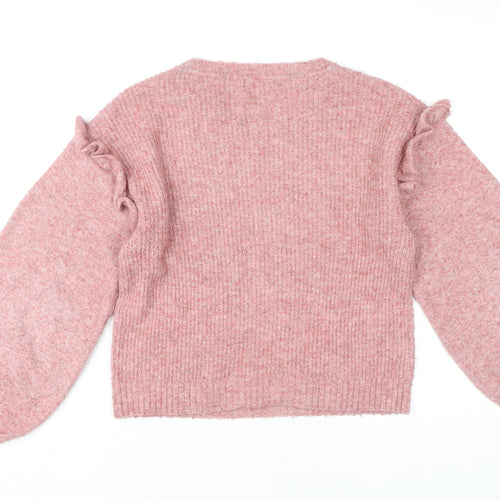 JDY Women Pink Crew Neck Jumper XS