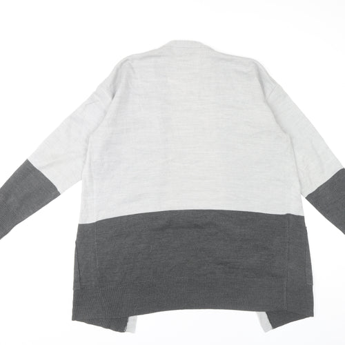 M&Co Women’s Grey Open Front Cardigan - Medium, Knit
