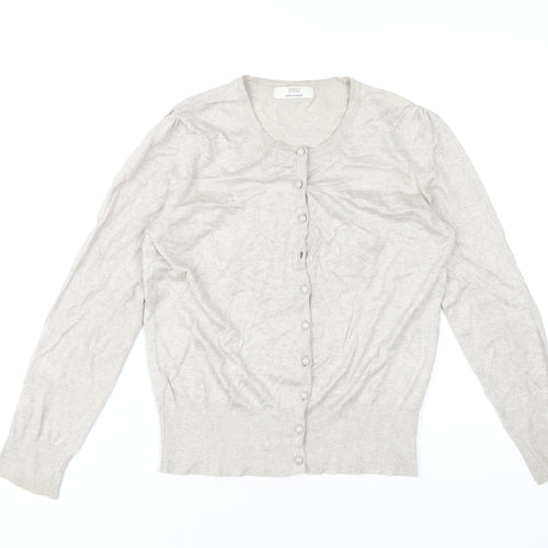 Marks and Spencer Women's Beige Cardigan Size 12