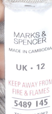 Marks and Spencer Women's Beige Cardigan Size 12
