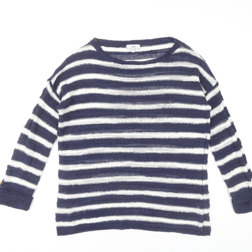 Nina Murati Women's Blue Striped Pullover Jumper S