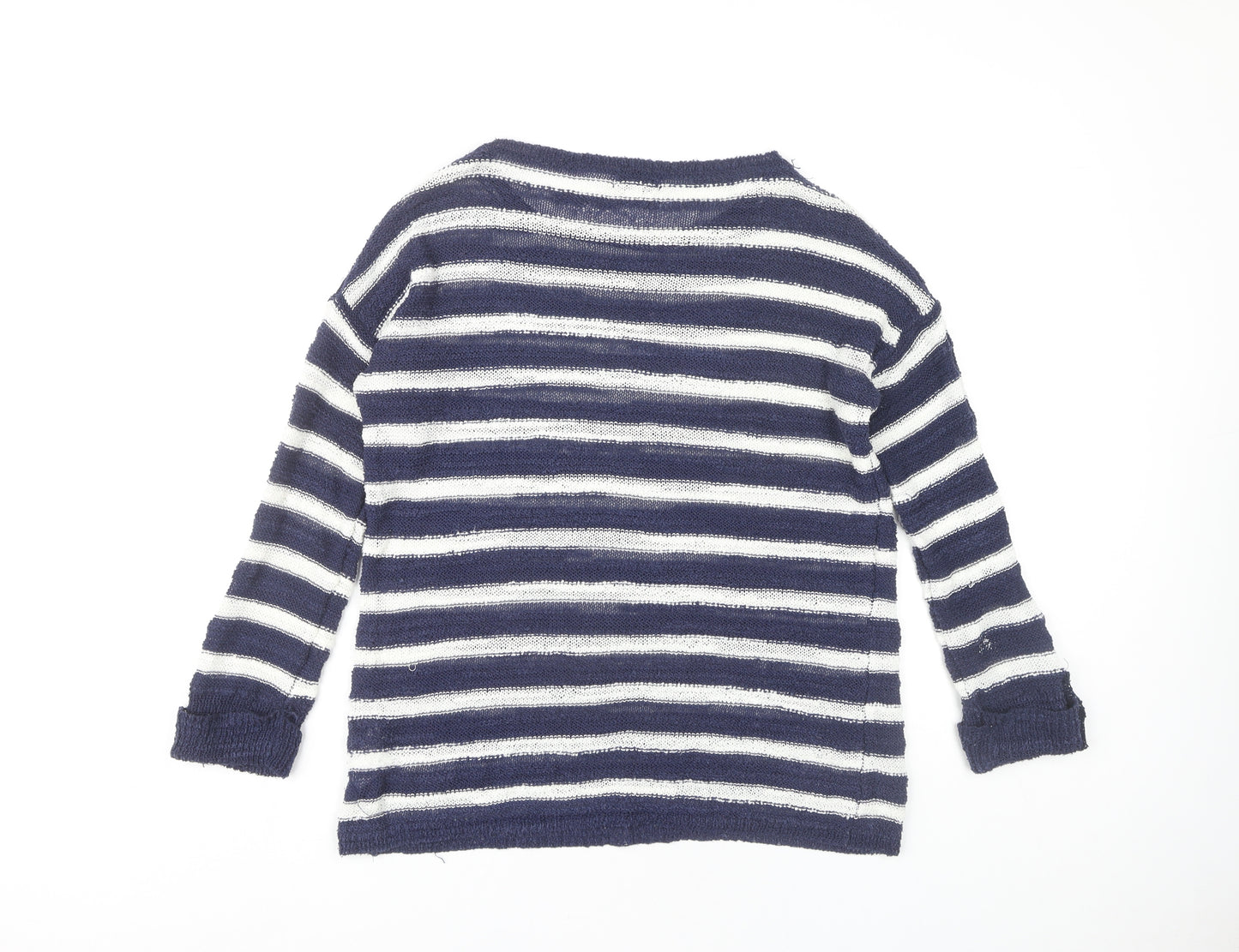 Nina Murati Women's Blue Striped Pullover Jumper S