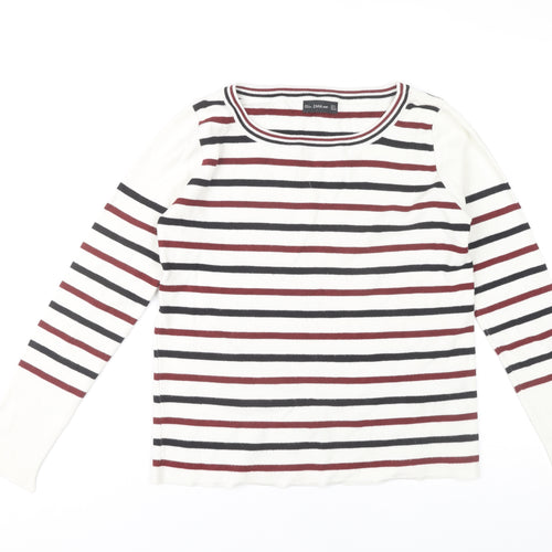 Zara Women's Multicoloured Stripe Pullover Jumper Size 12
