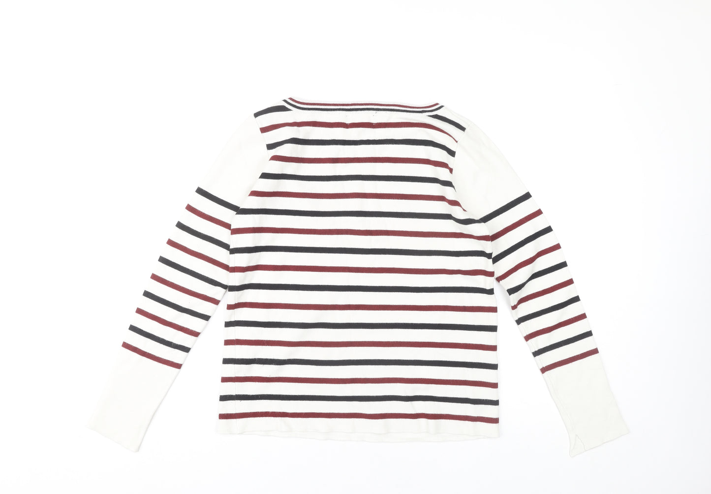 Zara Women's Multicoloured Stripe Pullover Jumper Size 12