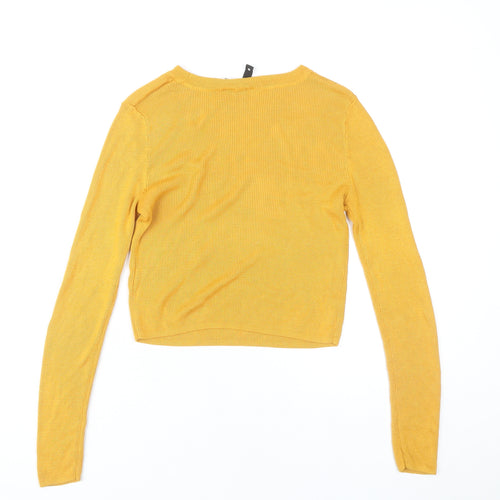 H&M Women’s Yellow Pullover Jumper, Size 12