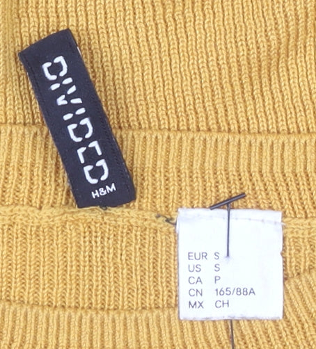 H&M Women’s Yellow Pullover Jumper, Size 12