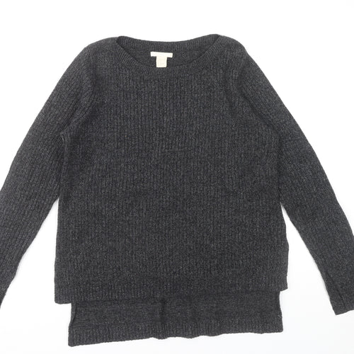 H&M Women's Black Pullover Jumper, Size 12