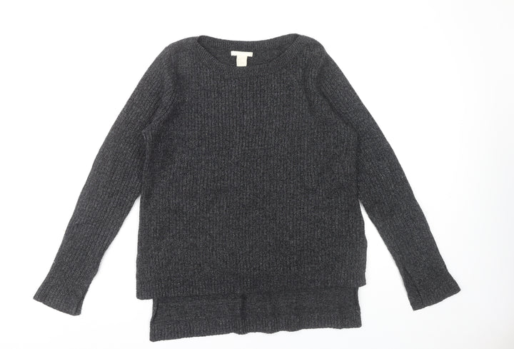 H&M Women's Black Pullover Jumper, Size 12