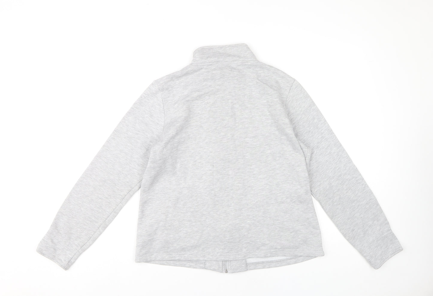 Damart Women’s Grey Full Zip Sweatshirt Size 10/12