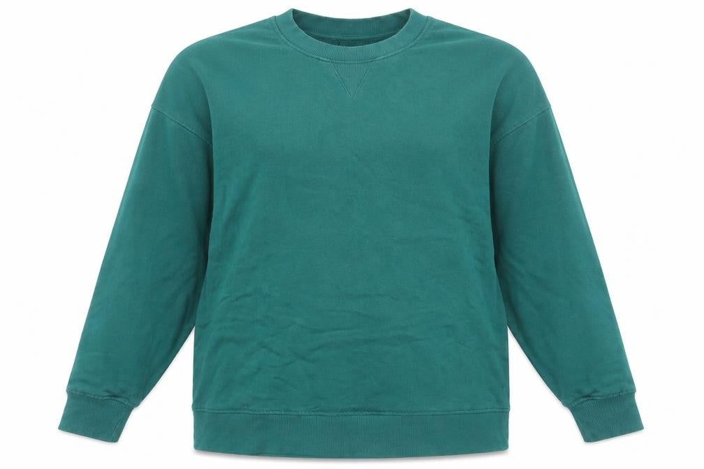 Front view of Zara Women's Green Pullover Sweatshirt, size 8