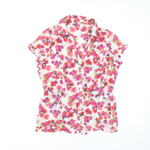 Per Una Floral Blouse Women Multicoloured Size 14