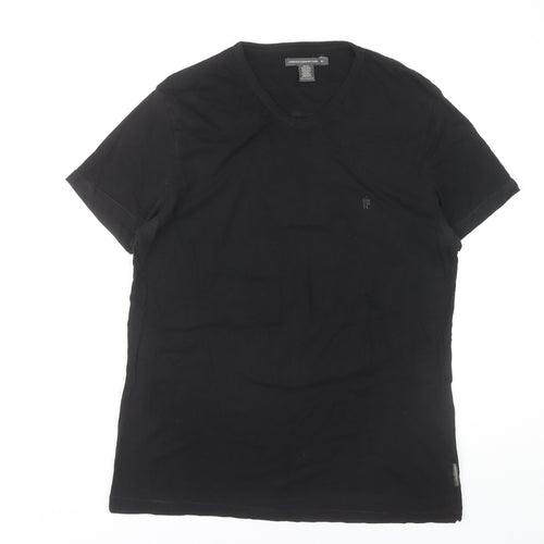 French Connection Men’s Black XL Round Neck T-Shirt