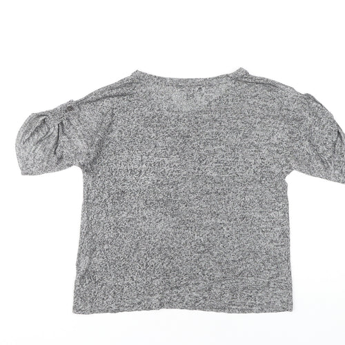 Chic by Jacob Women's Grey Knit T-Shirt XS