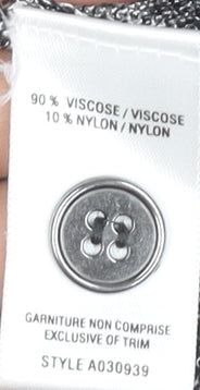 Chic by Jacob Women's Grey Knit T-Shirt XS