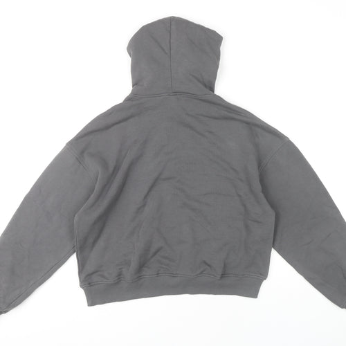 H&M Women’s Grey Pullover Hoodie Size 8