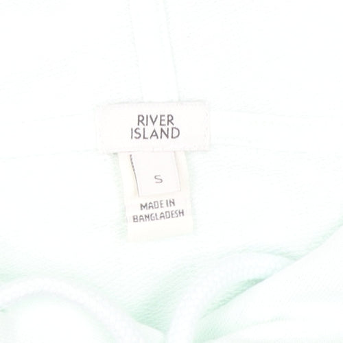 River Island Women's White Pullover Hoodie Size S