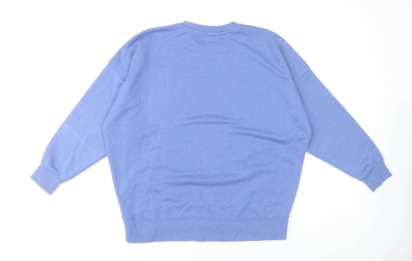 New Look Women's Blue Sweatshirt, Size S, Crew Neck