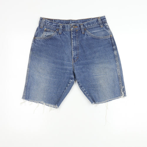 Dickies Blue Denim Cut-Off Shorts, Unisex, Relaxed 32in