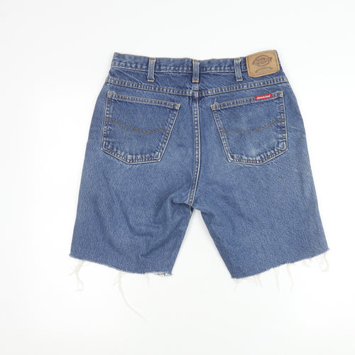 Dickies Blue Denim Cut-Off Shorts, Unisex, Relaxed 32in