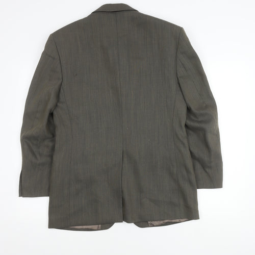 Jeff Banks Men's Grey Wool Blazer, 38, Short