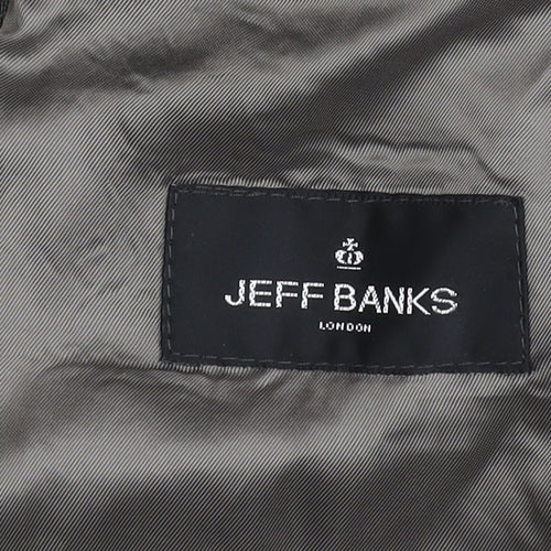 Jeff Banks Men's Grey Wool Blazer, 38, Short
