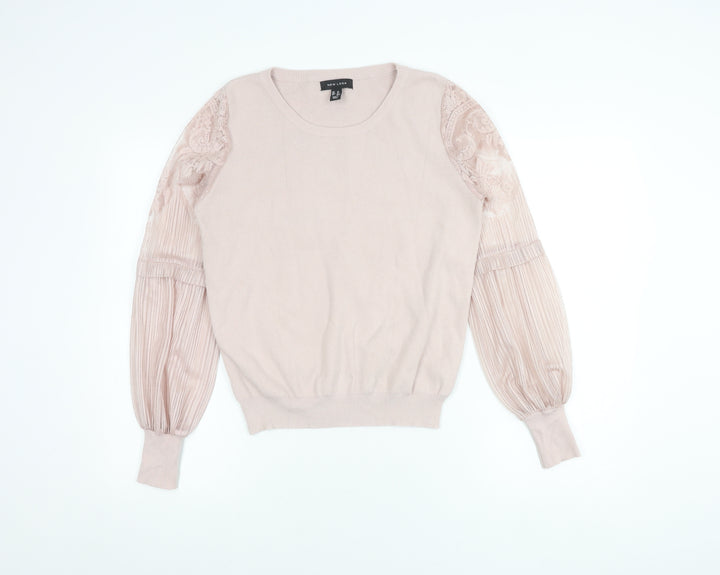New Look Women's Pink Pullover Jumper Size 12