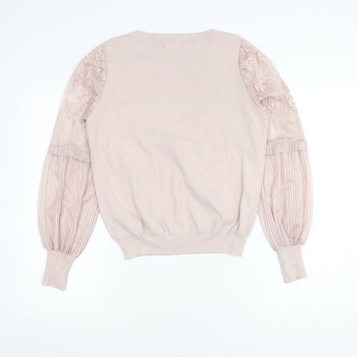 New Look Women's Pink Pullover Jumper Size 12