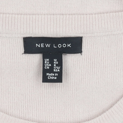 New Look Women's Pink Pullover Jumper Size 12