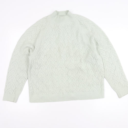 Uniqlo Women's Ivory Geometric Pullover Jumper L