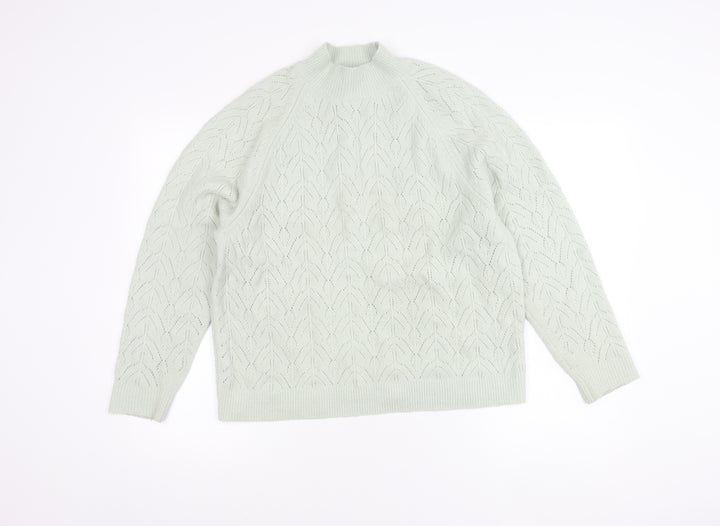 Uniqlo Women's Ivory Geometric Pullover Jumper L
