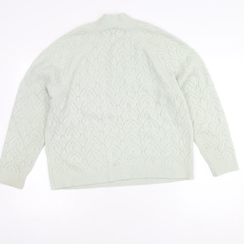 Uniqlo Women's Ivory Geometric Pullover Jumper L