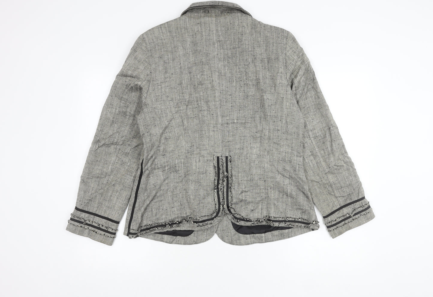 Marks and Spencer Women's Grey Suit Jacket Size 16