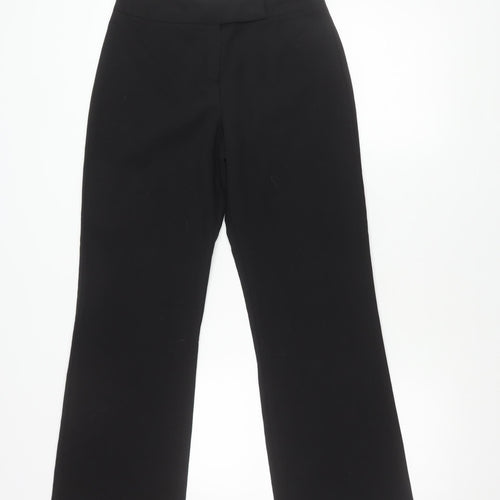 Andrea Mare Women's Black Trousers Size 12 Wool Blend